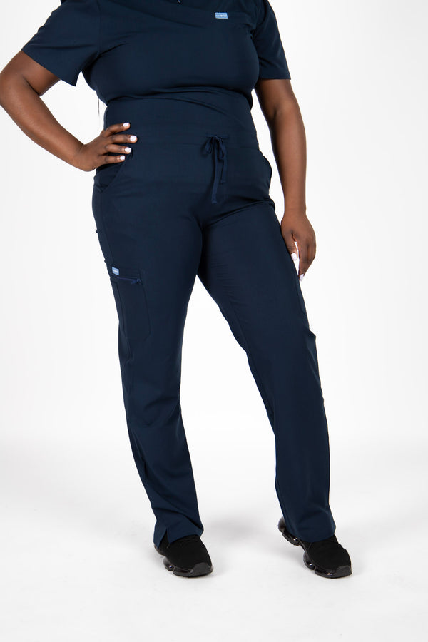 Nasiayah Straight Leg Pant (Midnight Blue)